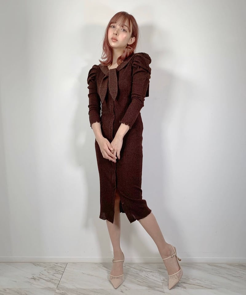 Sailor Collar Gown One-piece セーラーカラーガウンワンピース | 