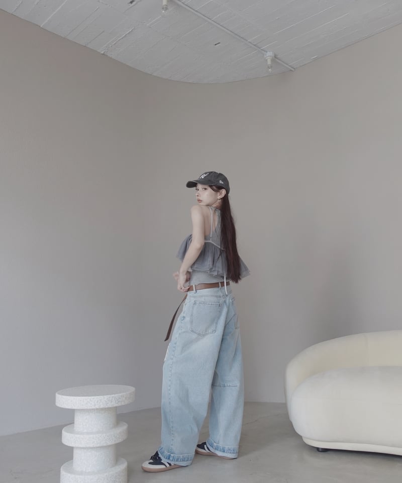 LightBlue】バレルデニム / BarrelLeg Denim | FICTION T