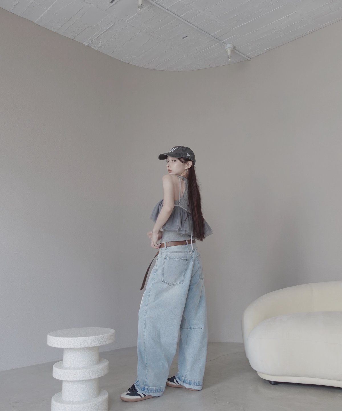 LightBlue】バレルデニム / BarrelLeg Denim | FICTION T