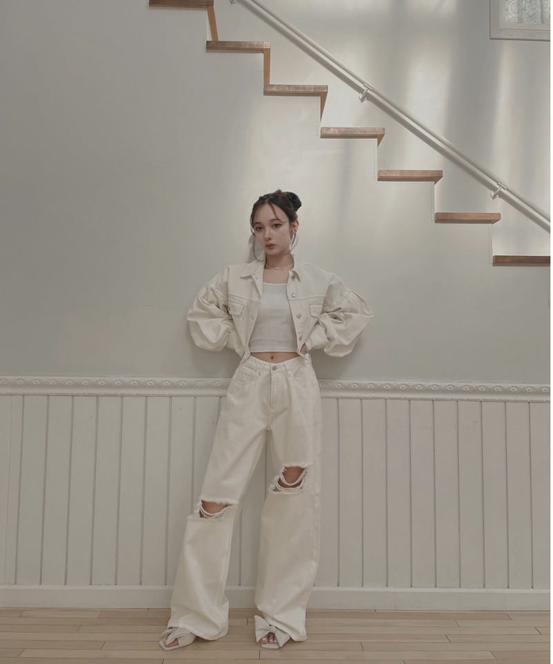 fiction tokyo パフスリーブボレロ Puff Sleeve Cropped Jacket /パフスリーブクロップドジャケット |