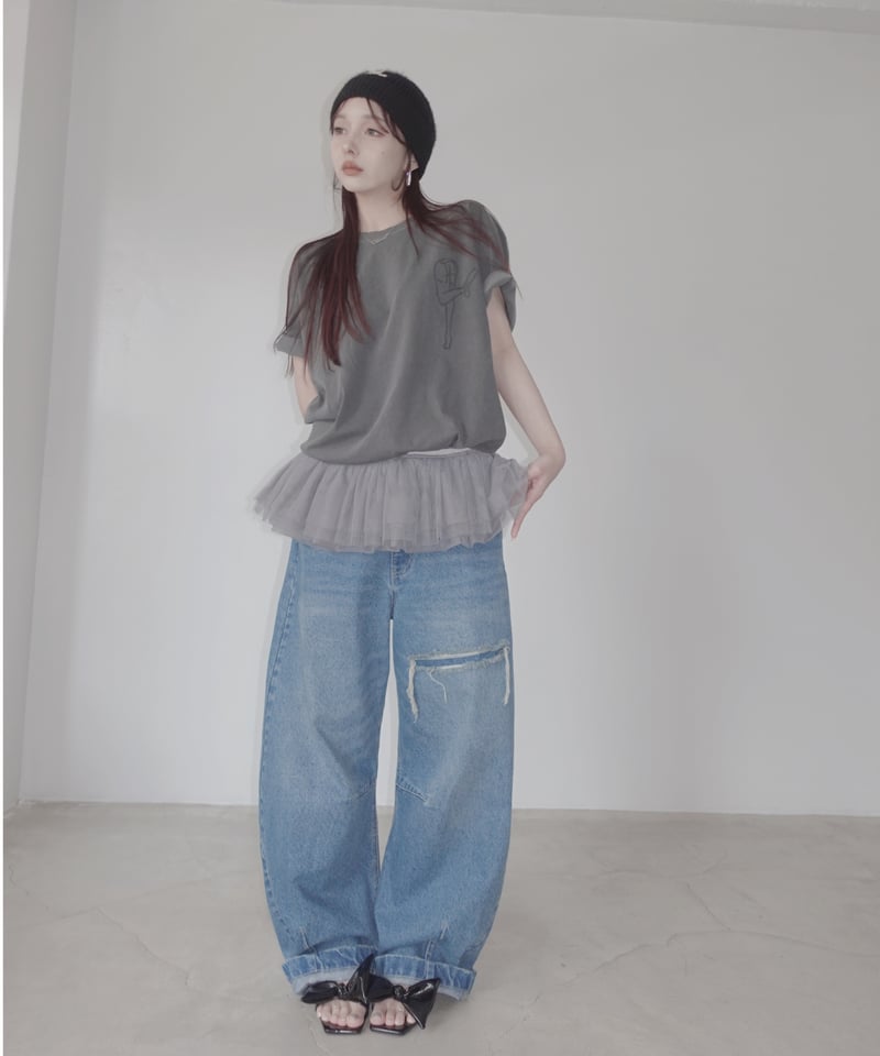 バレルデニム BarrelLeg Denim Blue】バレルデニム / BarrelLeg Denim | FICTION TOKYO