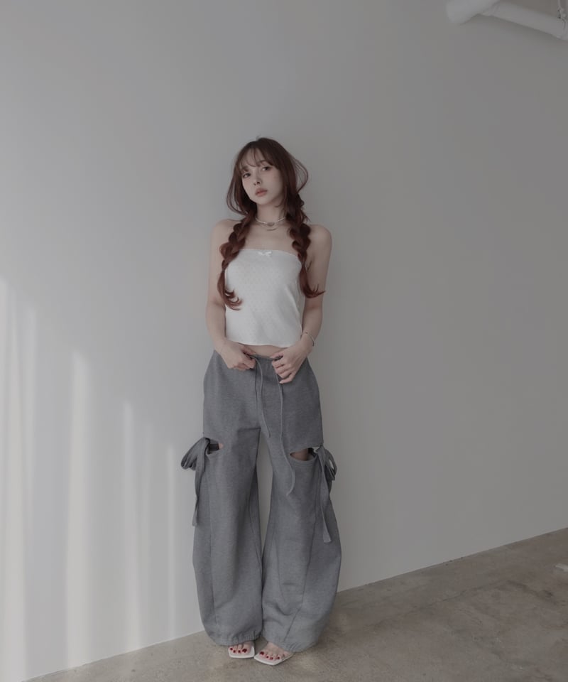 サイドカットスウェットパンツ/Side Cutting Sweat Pants | FICTI