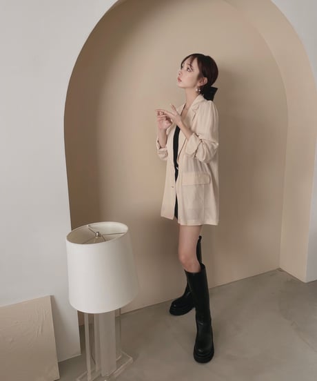 パフスリーブシアージャケット /Puff Sleeve Sheer Jacket