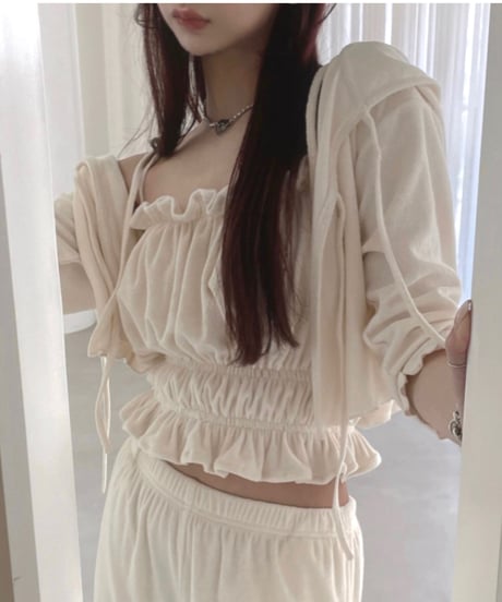 パイルフリルキャミソール / Pile Frill Camisole