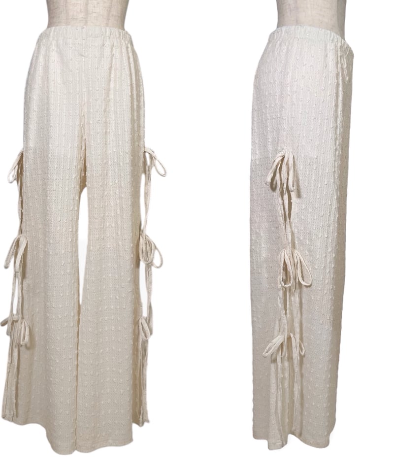 ルーズフィットリボンフレアパンツ/ Loose Fit Ribbon Flare Pants