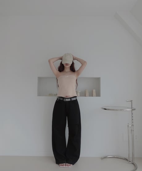 【Black】バレルデニム / BarrelLeg Denim