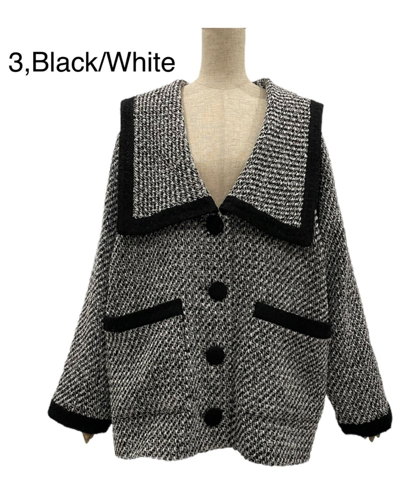 セーラーツイードジャケット / Sailor Collar Tweed Jacket | FI...