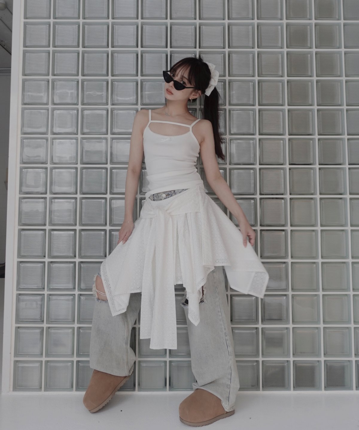 CottonLace White】ランダムスカート / Random Skirt | FIC