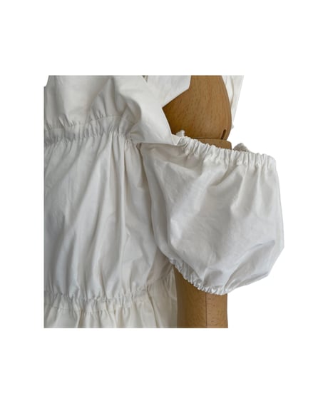 ショルダーダブルリボントップス / Shoulder Double Ribbon Top