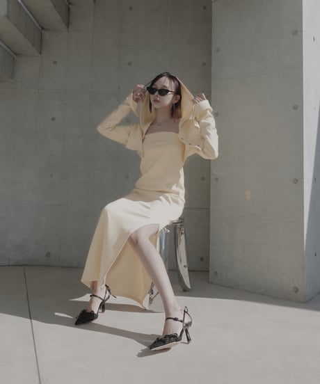 メッシュリボンパンプス /Mesh Ribbon Pumps