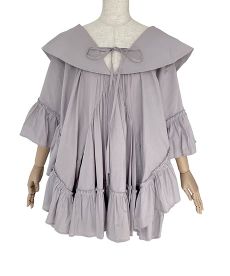 2wayチュニックワンピース / 2Way Collar Tunic One-Piece