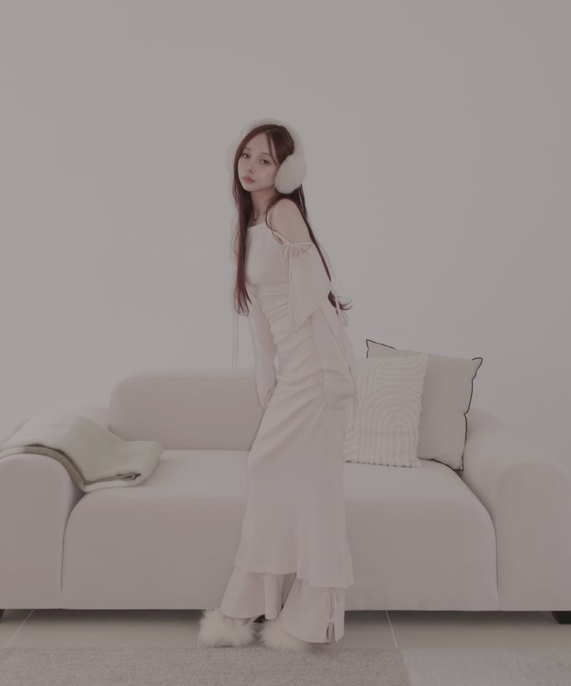 カーディガンのみ］フリルヘムリブカーディガン | FICTION TOKYO