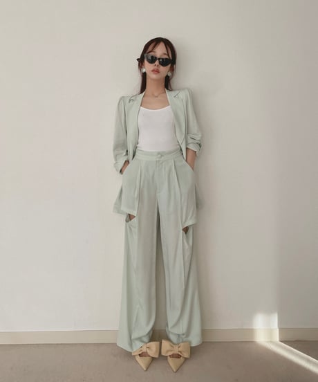 サイドカットシアーパンツ / Side Cutting Sheer Pants