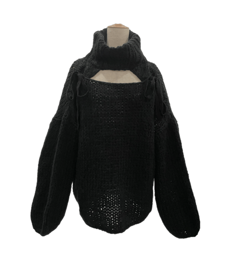 ハンドニッティングリボントップ / Hand Knitting Ribbon Top