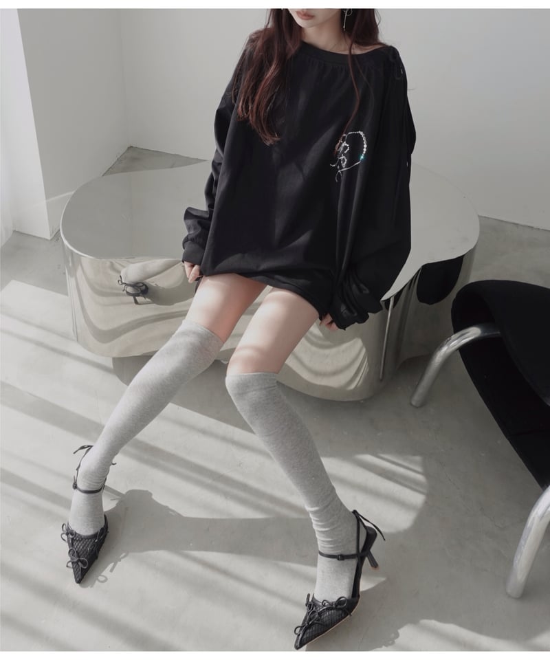 ビジューロングスリーブT / Bijou Long Sleeve T | FICTION TO ビジューロングスリーブT / Bijou Long Sleeve T | FICTION TO