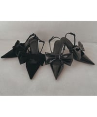 スリングバックリボンパンプス /Slingback Ribbon Pumps
