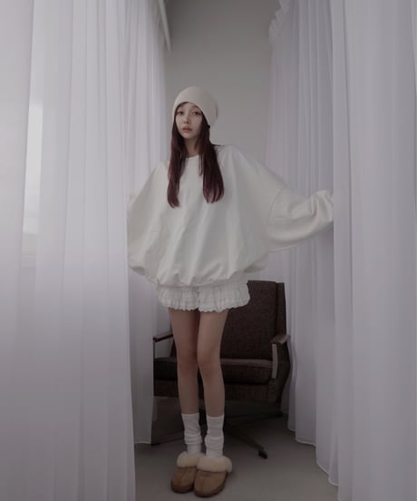 コットンレースフリルフリルショートパンツ / Cotton Lace Frill Frill Short Pants