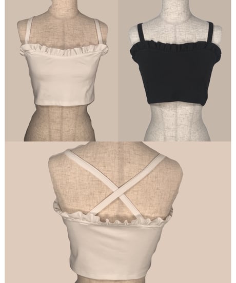 パフスリーブシャーリングトップス　Puff Sleeve Shirring Tops