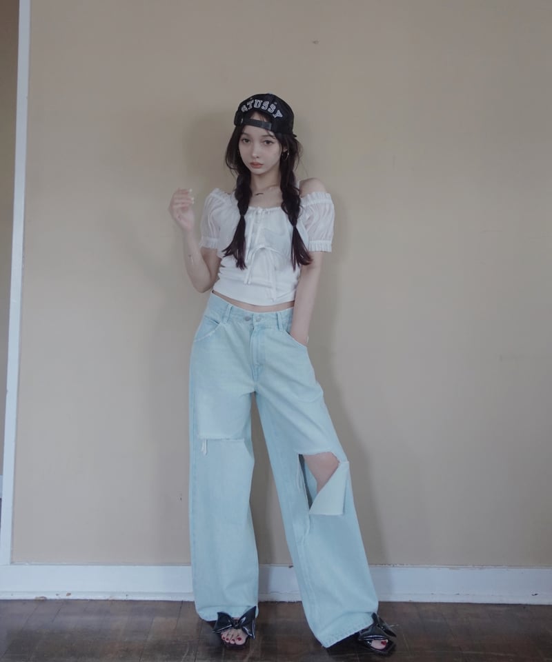 fiction tokyo ❤︎ 2wayデニム / 2way Denim Blue］2wayデニム