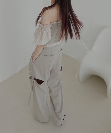 2wayスリーブチェストポケットトップ/2way Sleeve Chest Pocket Top