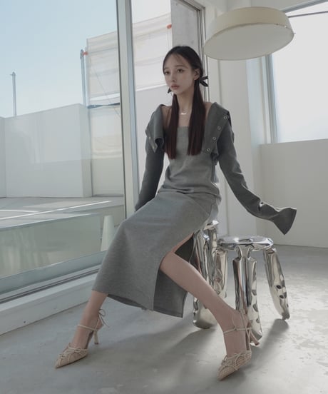 メッシュリボンパンプス /Mesh Ribbon Pumps