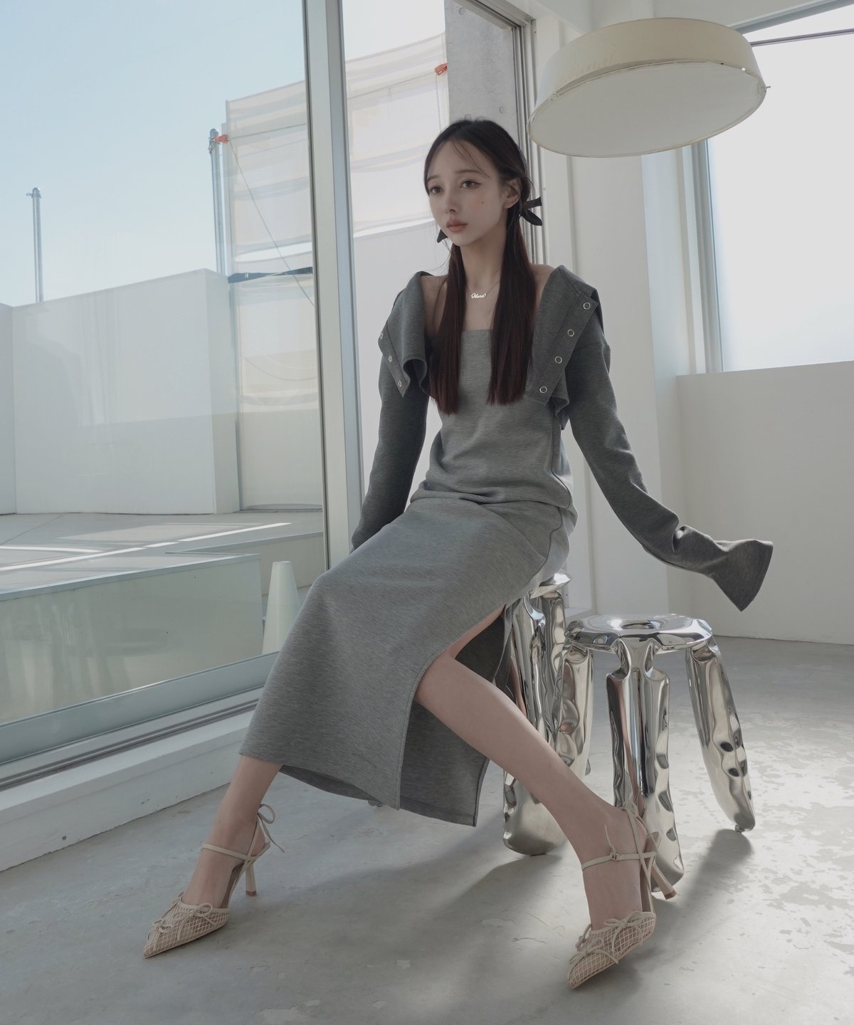 メッシュリボンパンプス /Mesh Ribbon Pumps | FICTION TOKYO メッシュリボンパンプス /Mesh Ribbon Pumps | FICTION TOKYO