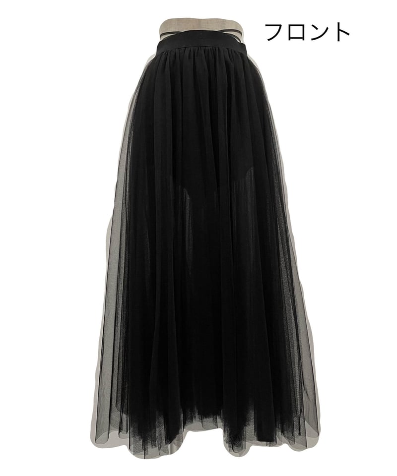 スリットチュールスカート Slit Tulle Skirt | FICTION TOKYO O スリットチュールスカート Slit Tulle Skirt | FICTION TOKYO O