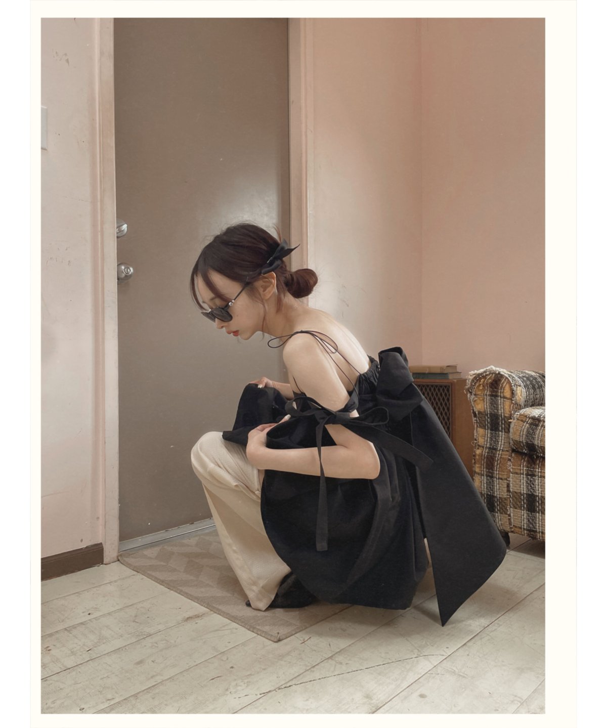 ダブルスカートリボンチュニック / Double Skirt Ribbon Tunic ダブルスカートリボンチュニック / Double Skirt Ribbon Tunic