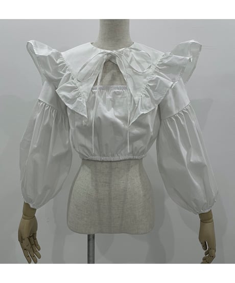フリルビッグ襟ブラウス /   Fril Big Collar Blouse