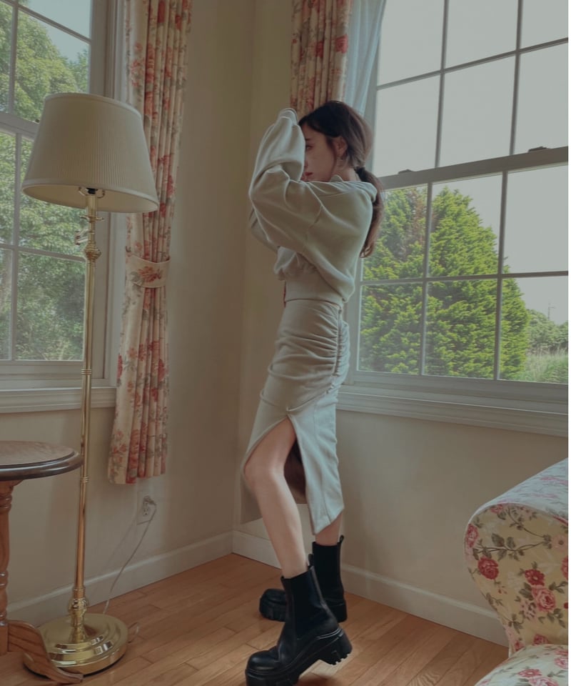 スリットスウェットスカート /Slit Sweat Skirt | FICTION TOKYO スリットスウェットスカート /Slit Sweat Skirt | FICTION TOKYO