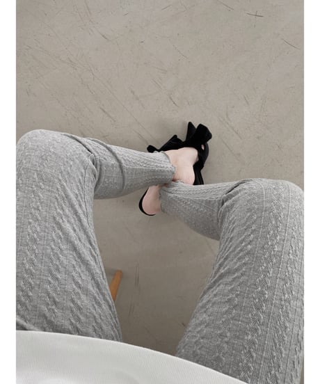 ケーブルパターンレギンス / Cable Pattern Leggings