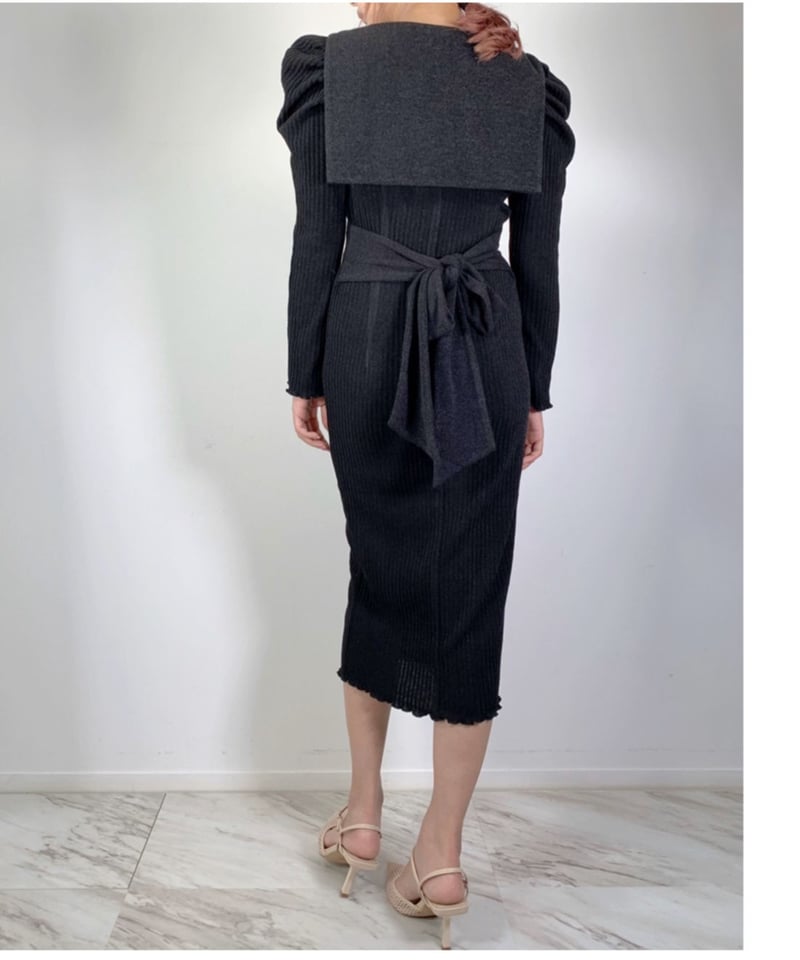 Sailor Collar Gown One-piece セーラーカラーガウンワンピース |