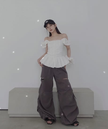 【Milk】コットンレーストップ(+ビッグシュシュ）/ CottonLace Top(+BigSHUSHU)