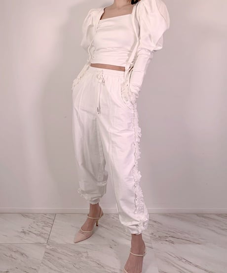 Raffled Jogger Pants ジョガーパンツ