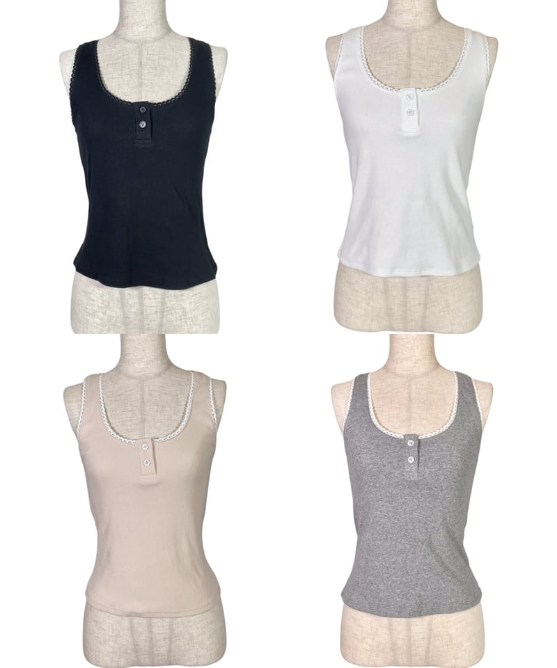 Basic Collection】フリルタンクトップ / Frill Tank Top |
