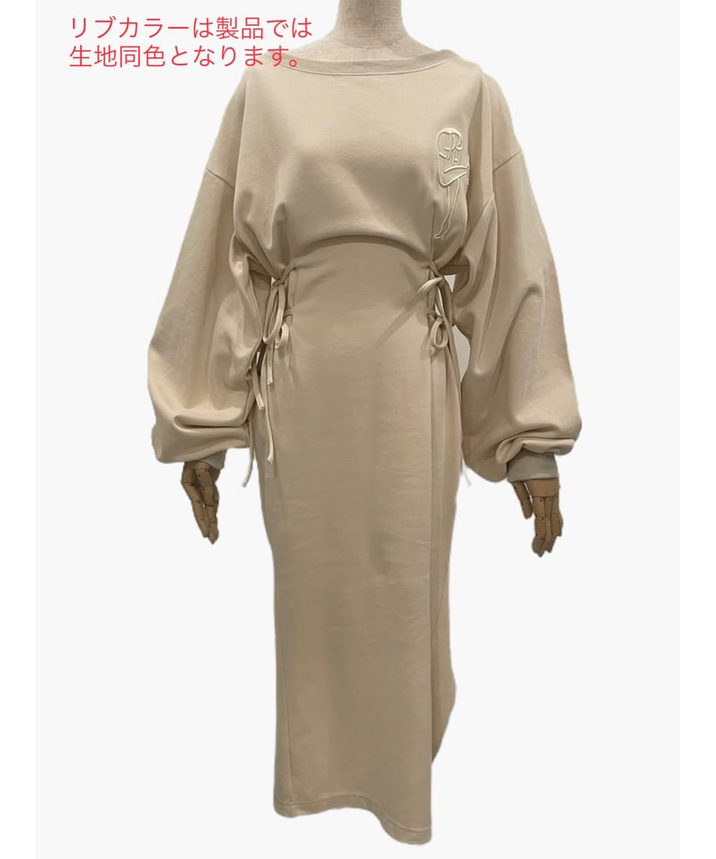 バックスリットロンTワンピ /Back Slit Long Sleeve T One-Piec