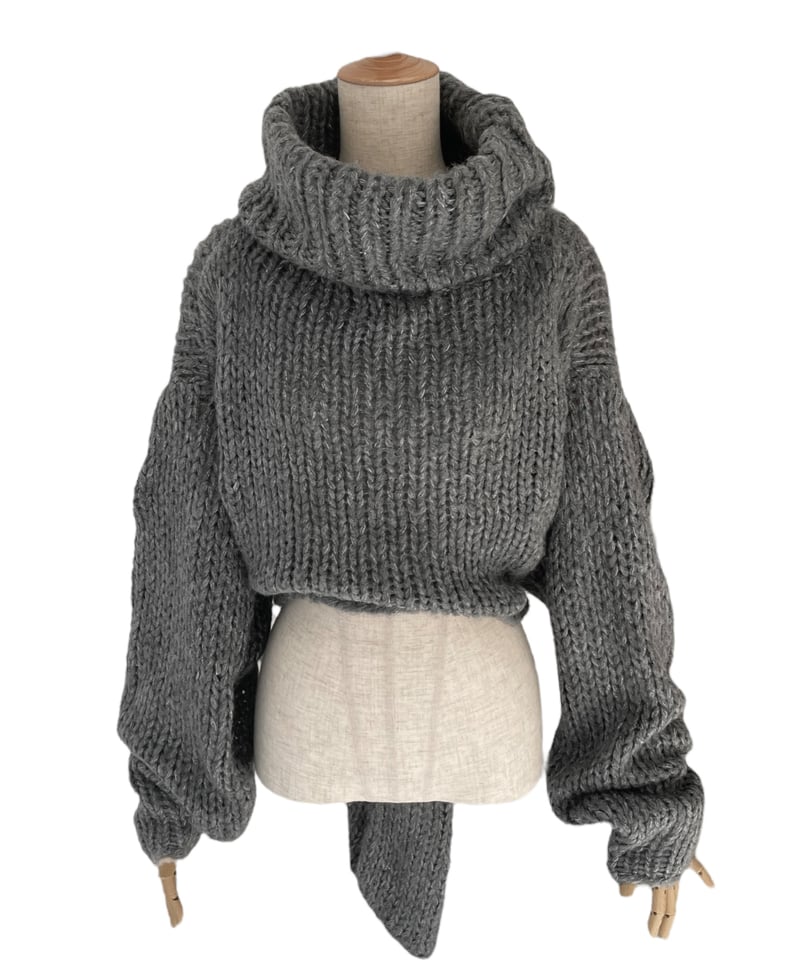 バックリボンローゲージニット /Back Ribbon Low Gauge Knit | FI バックリボンローゲージニット /Back Ribbon Low Gauge Knit | FI