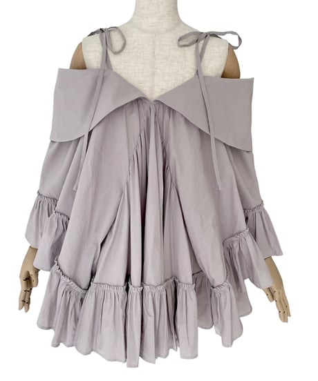 2wayチュニックワンピース / 2Way Collar Tunic One-Piece