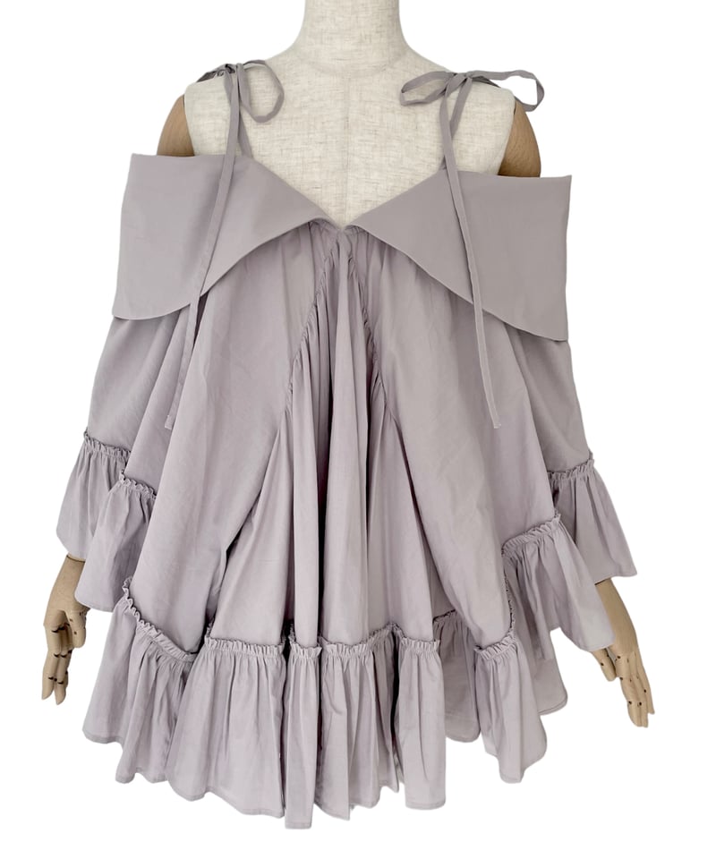 2wayチュニックワンピース / 2Way Collar Tunic One-Piece | 2wayチュニックワンピース / 2Way Collar Tunic One-Piece |
