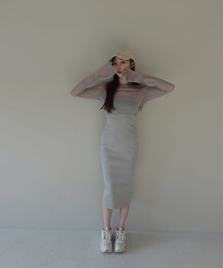 【Basic Collection】シアークロップドトップ-Short- /Sheer Cropped Top