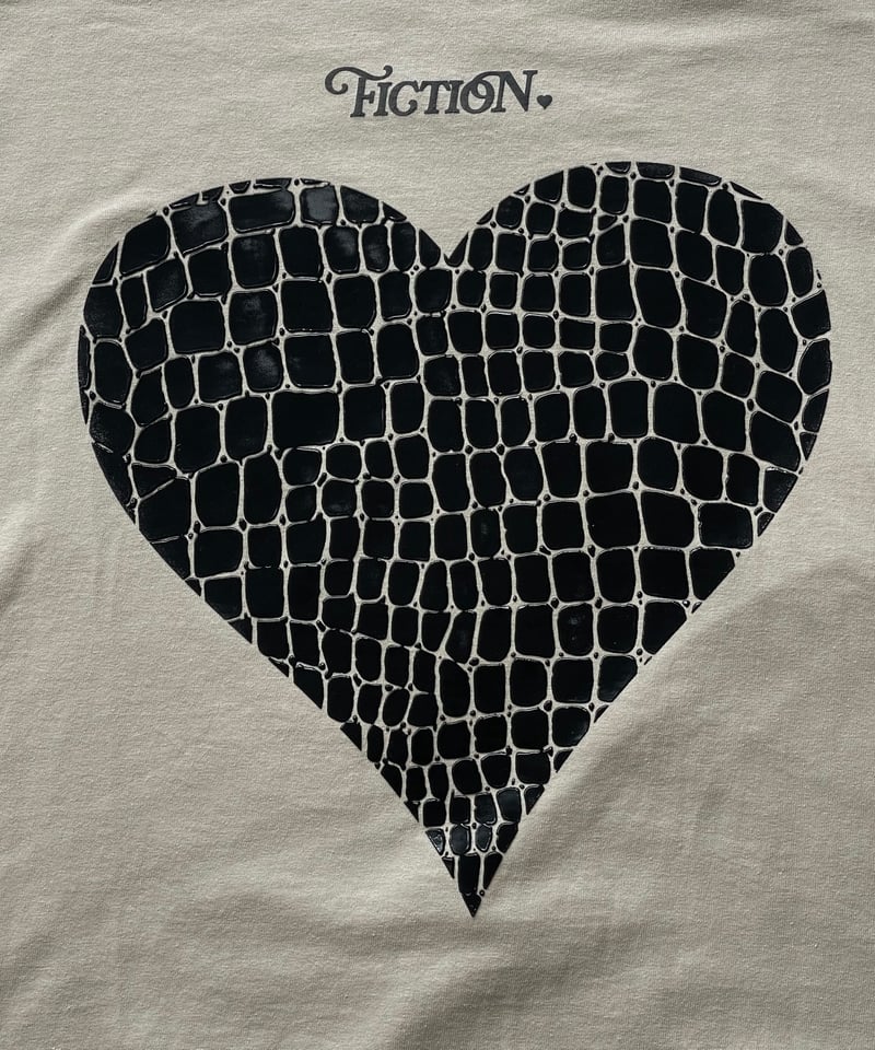 fiction tokyo クロコハートTシャツ