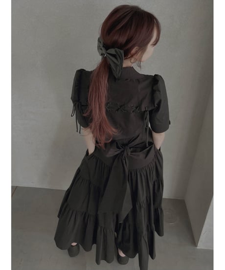 レースアップクロップドシャツ /Race-up Cropped Shirts