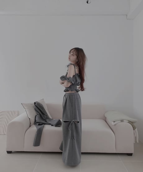 2wayサイドカットタックパンツ（＋リボンシュシュ）/2way Side Cut Pants（＋Ribbon Chouchou）
