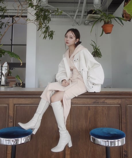 ウォッシュレザーブルゾン /Faux Leather Blouson