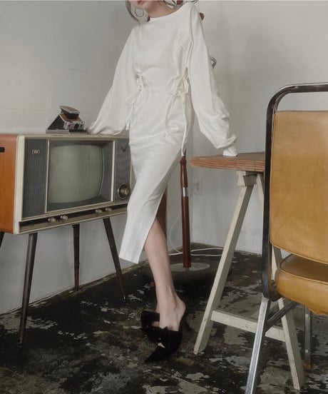 バックスリットロンTワンピ /Back Slit Long Sleeve T One-Piece