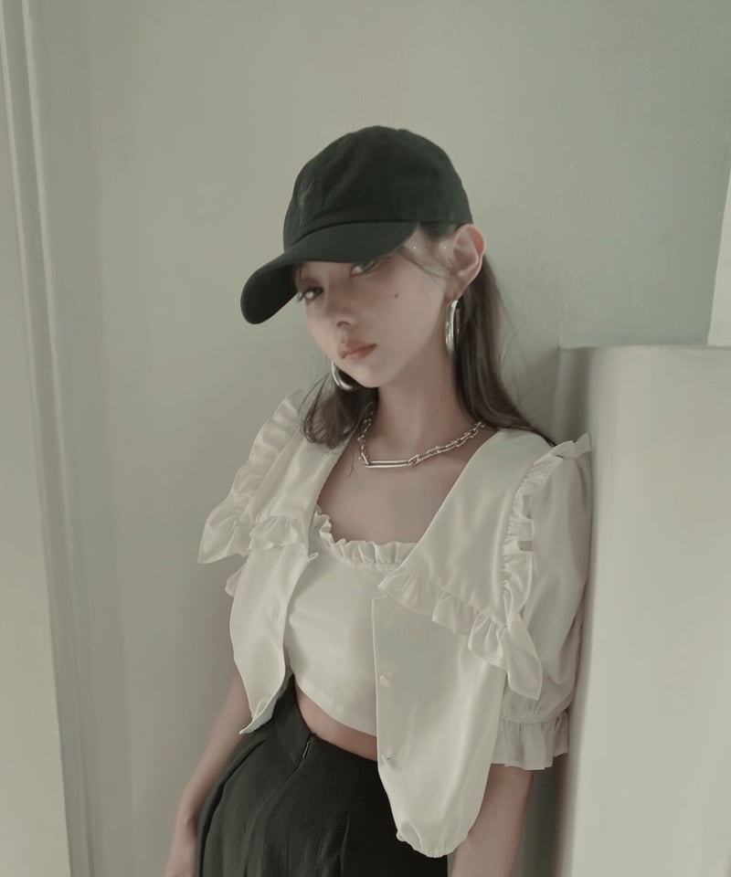 2Wayビッグカラーブラウス 2way Big Collar Blouse | FICTIO