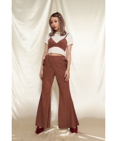 Fake Suede Flare Pants　スウェードフレアパンツ