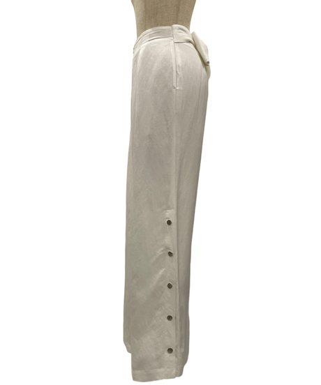 バックリボンサイドスリットパンツ /Back Ribbon Side Slit Pants