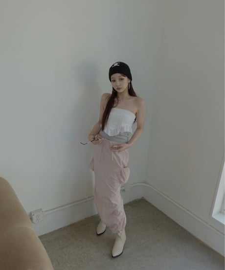コットンレースリボントップ /　Cotton Race Ribbon Top