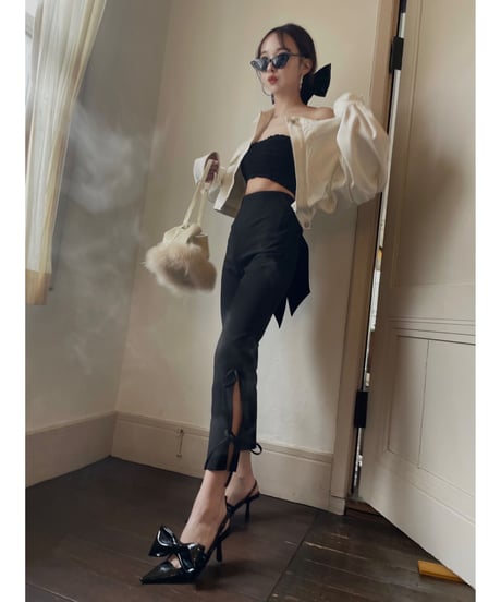 Puff Sleeve Cropped Jacket /パフスリーブクロップドジャケット